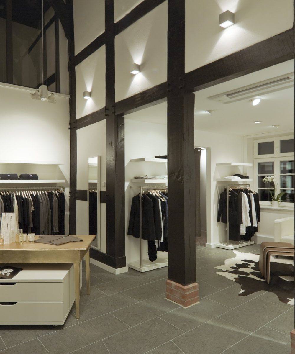 53880,Clothes for sale in modern store